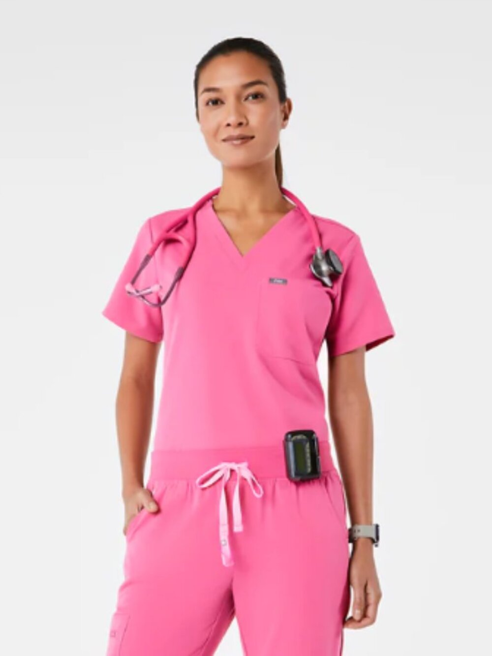 Figs F*ing Pink XXS Catarina One-Pocket Scrub Top XXS (Sold Out Online)